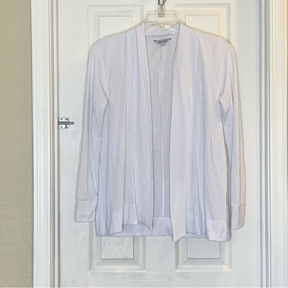 Eden Ruth Open Front Cardigan White Size Small